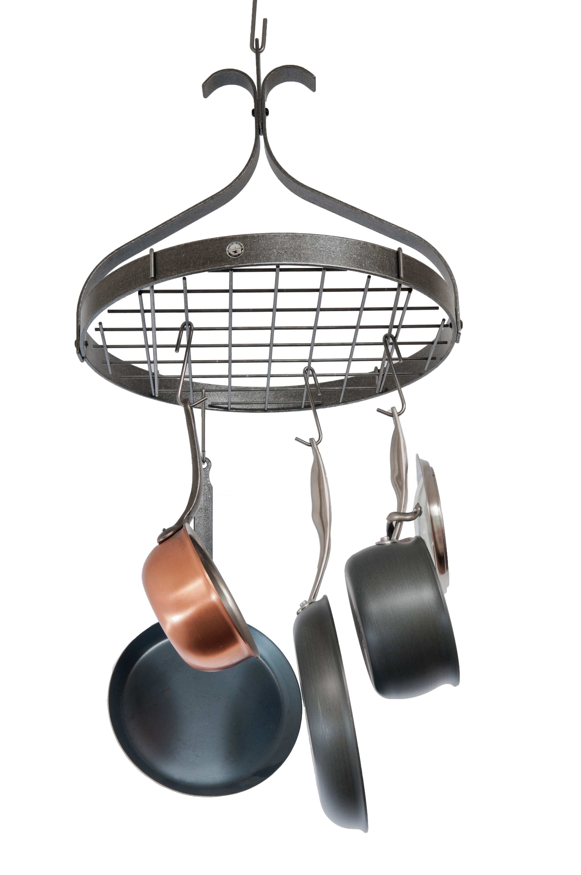 Enclume Carnival Steel Handcrafted Rectangle Hanging Pot Rack & Reviews