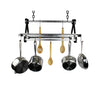 Compact Scrolled Rack w/ 12 Hooks Hammered Steel - Enclume Design Products