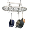 Gourmet Classic Oval Ceiling Pot Rack w/ 12 Hooks, 2 S Hooks and 6" Chain - Enclume Design Products