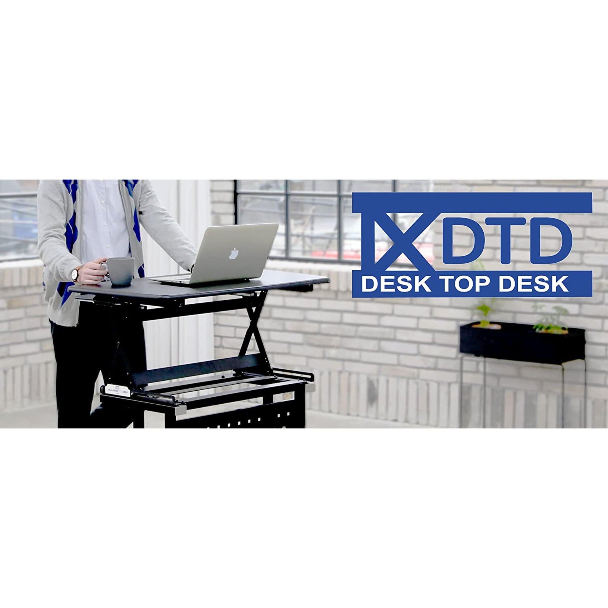 DTD Height Adjustable Standing Desk Converter Medium