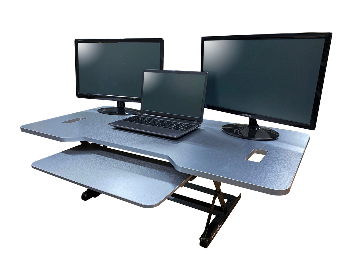 DTD Height Adjustable Standing Desk Converter Large Steel