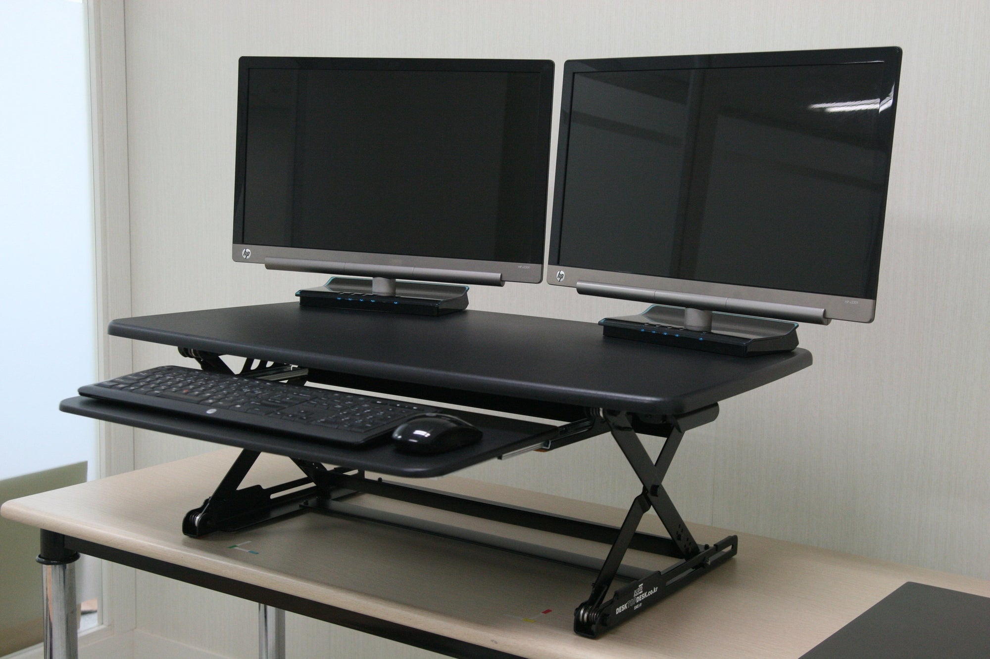 DTD Height Adjustable Standing Desk Converter Large Steel - Enclume Design  Products