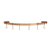 Curved Wall Rack Utensil Bar w 6 Hooks - Enclume Design Products