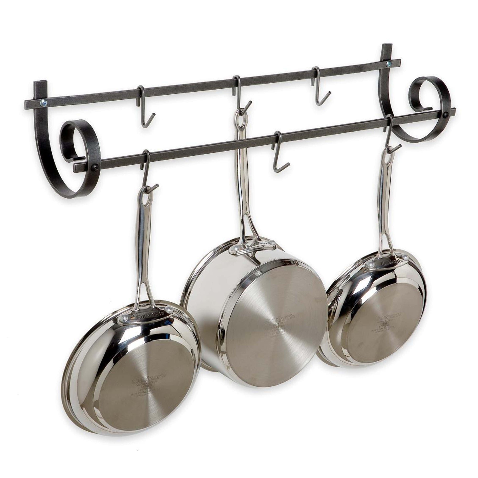 Enclume Decor Utensil Rack in Hammered Steel