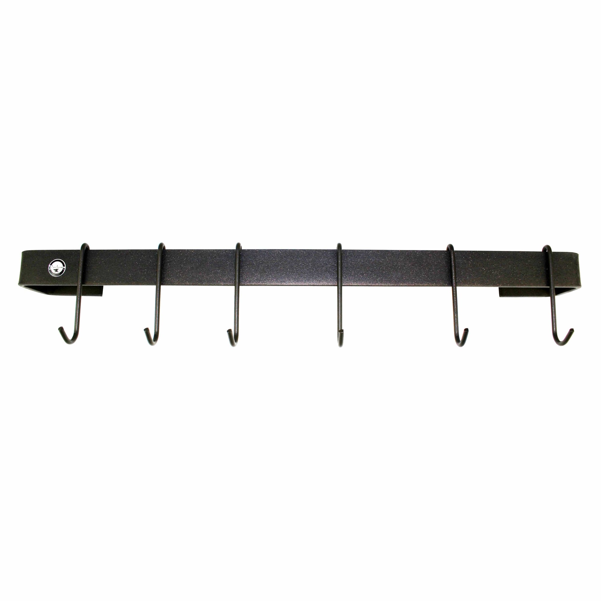 Enclume Handcrafted 24" Wall Rack Utensil Bar w 6 Hooks, Bronze