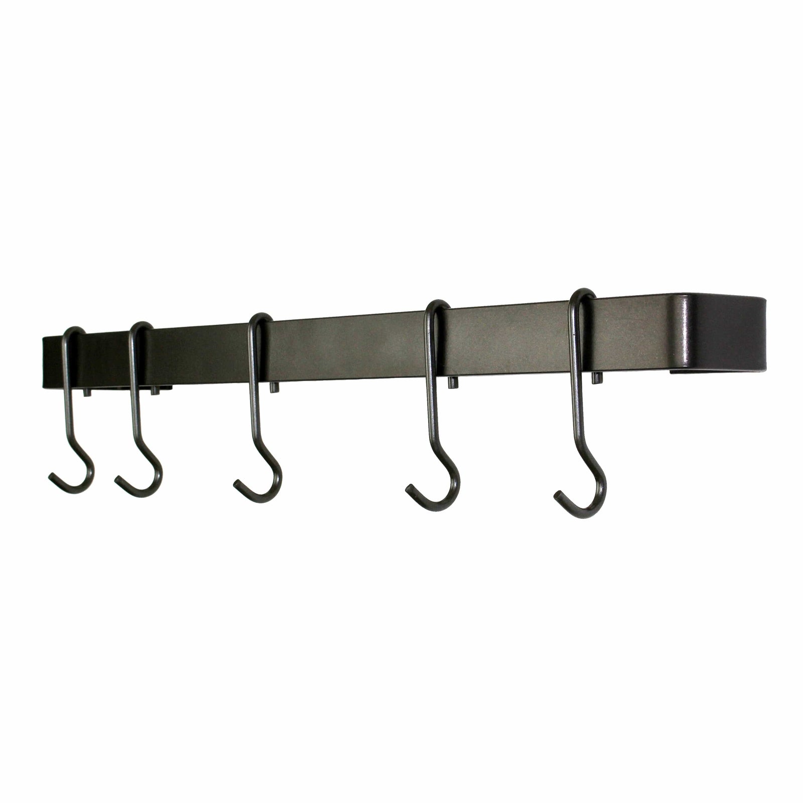 Enclume Handcrafted 24" Wall Rack Utensil Bar w 6 Hooks, Bronze