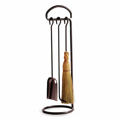 Enclume Fireplace Tool Set in Hammered Steel