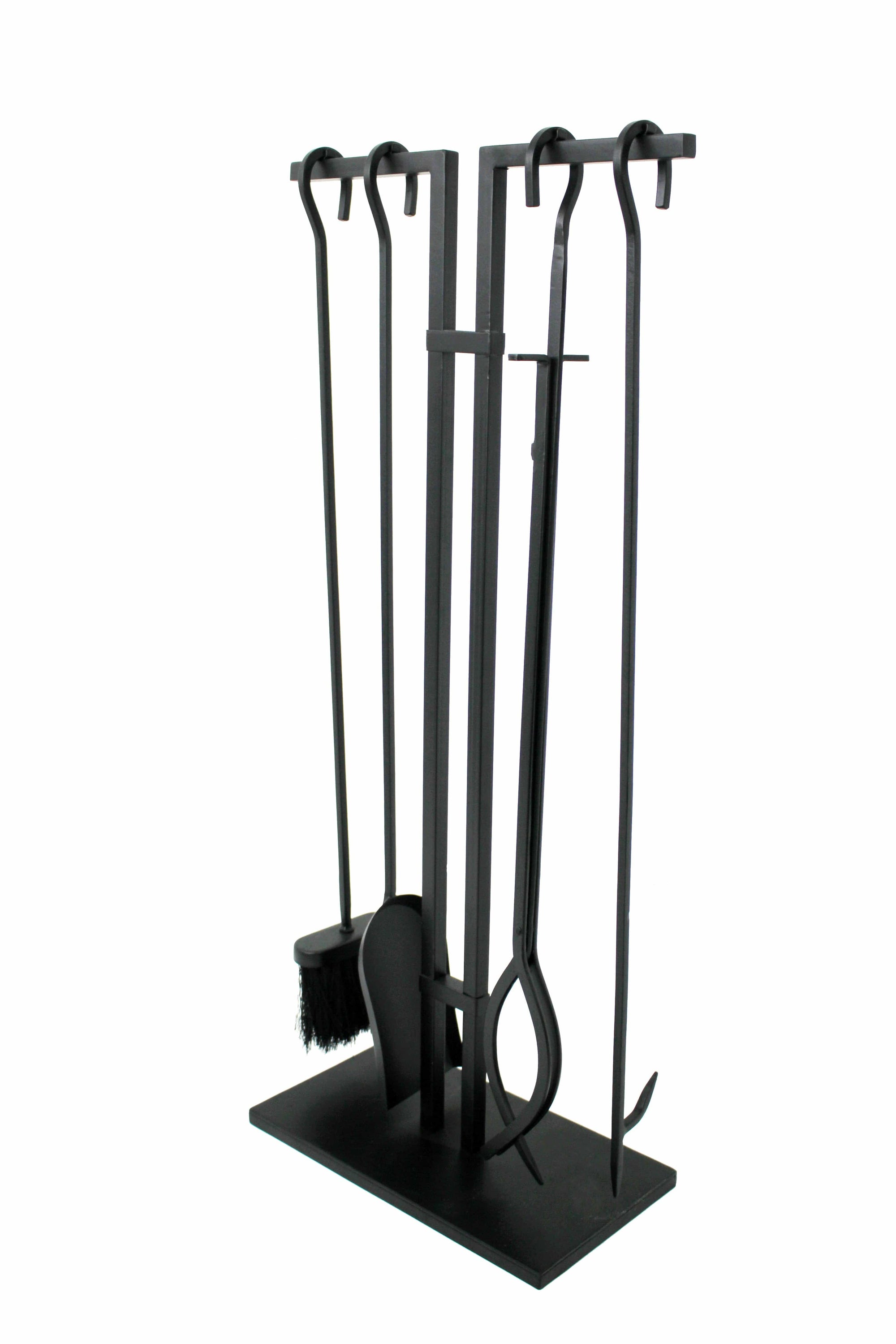 Habitat 4 Pc Fireplace Tool Set in Black