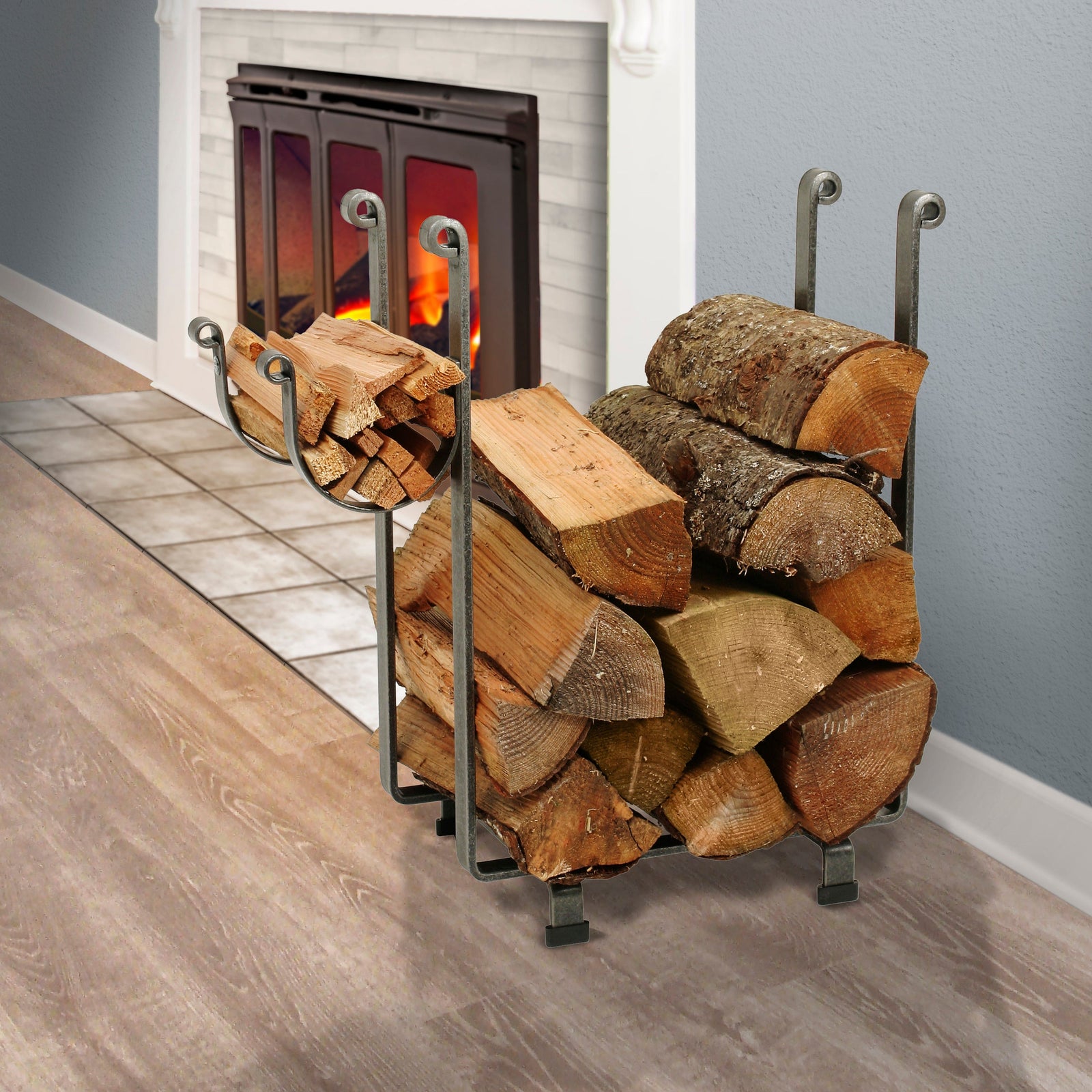 Enclume Indoor and Outdoor Rectangle Fireplace Log Rack