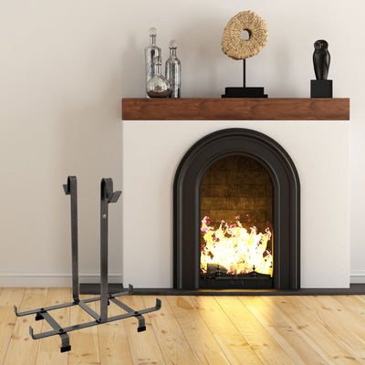 Fireplace Log Rack Only Hammered Steel (for Carrier Bag) - Enclume Design Products