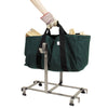 Fireplace Log Rack w/ Carrier Bag Hammered Steel - Enclume Design Products