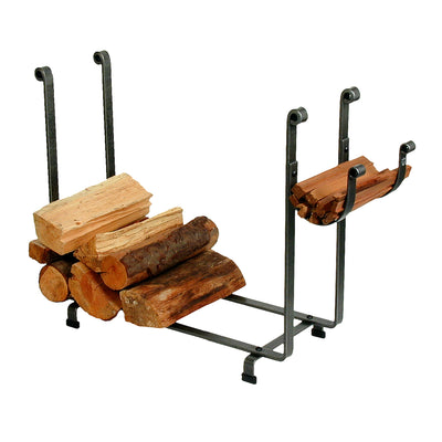 Large Rectangle Fireplace Log Rack Hammered Steel - Enclume Design Products