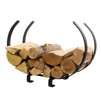 Indoor/Outdoor Large U Shaped Fireplace Log Rack - Enclume Design Products