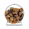 Enclume Handcrafted Indoor/Outdoor Hoop Fireplace Log Rack with Handle