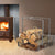 Indoor/Outdoor Medium Rectangular Fireplace Log Rack