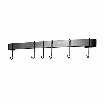 Rack It Up Steel Gray Wall Rack Utensil Bar with 8 Hooks