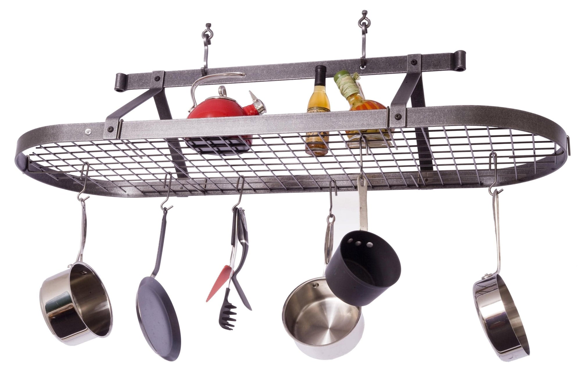 Enclume Oval Ceiling Pot Rack with Hooks