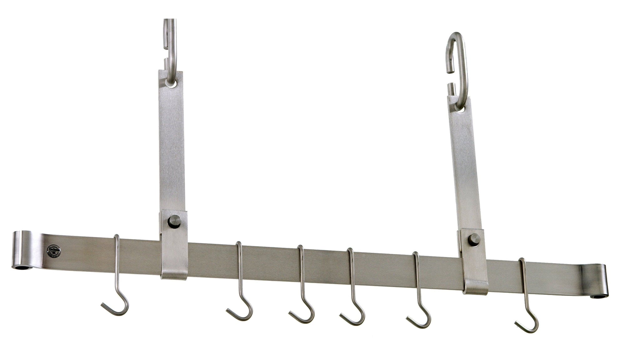 Enclume Premier Adjustable Ceiling Pot Rack Bar - Hammered Steel