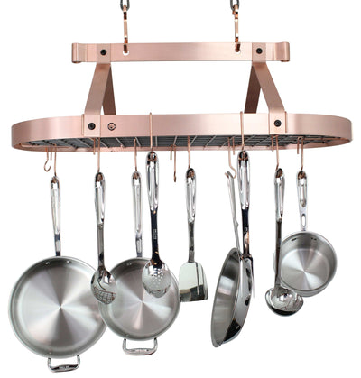 Enclume Oval Ceiling Pot Rack with Hooks