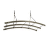 Reversible Arch Ceiling Pot Rack Hammered Steel - Enclume Design Products