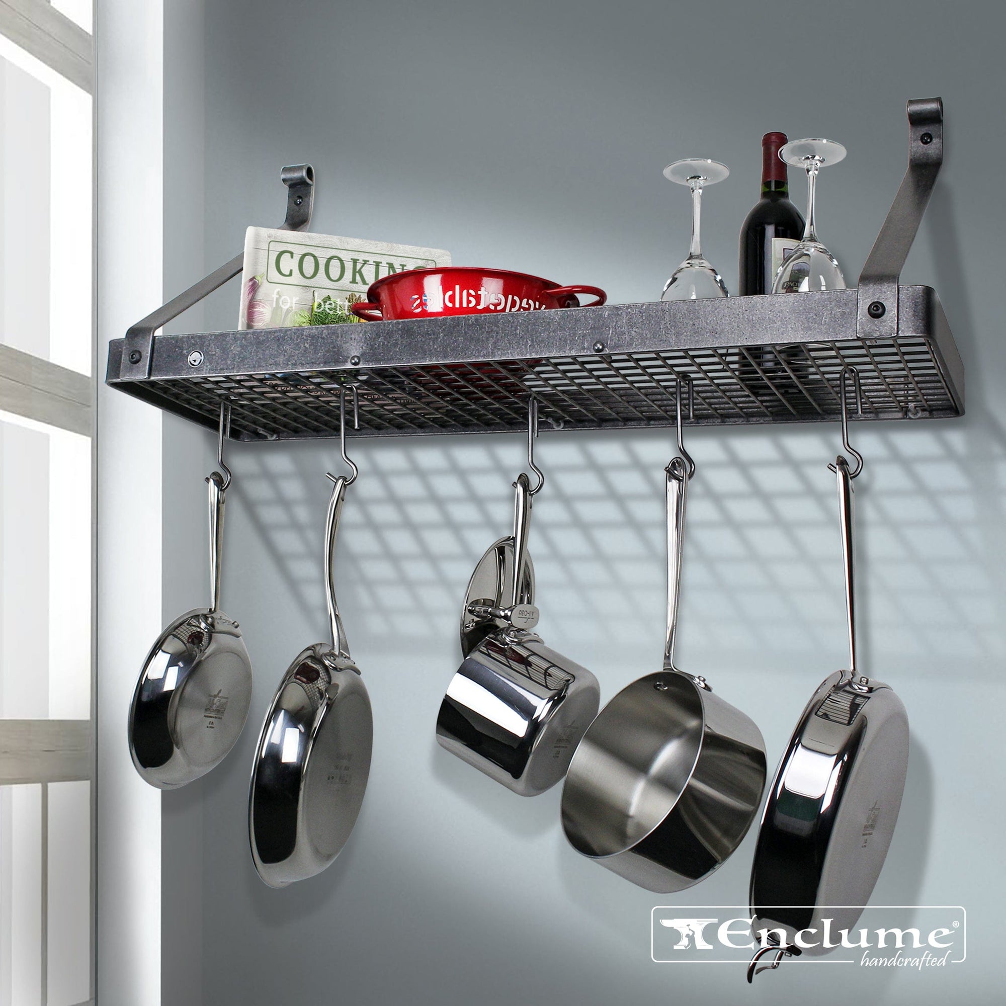 Enclume Handcrafted 30, Stainless Steel Utensil Bar Wall Rack