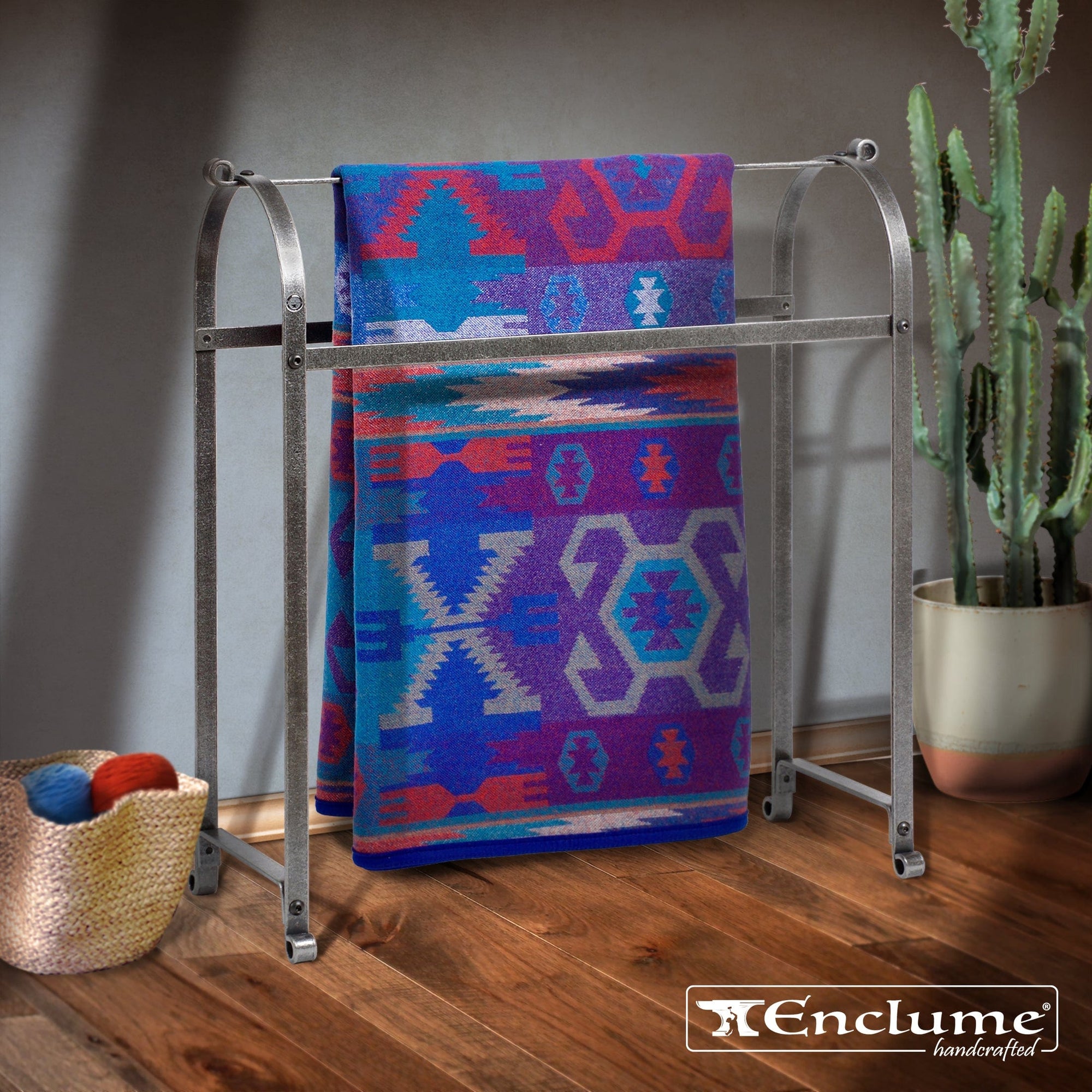 Enclume Quilt Rack in Hammered Steel