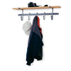 Enclume 36" Coat Rack with Solid Hardwood Shelf and 5 Hooks