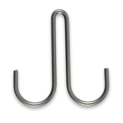 Enclume Handcrafted 7.25 in. Stainless Steel Double Level Hook (6 Pack) DLH  SS PACK - The Home Depot