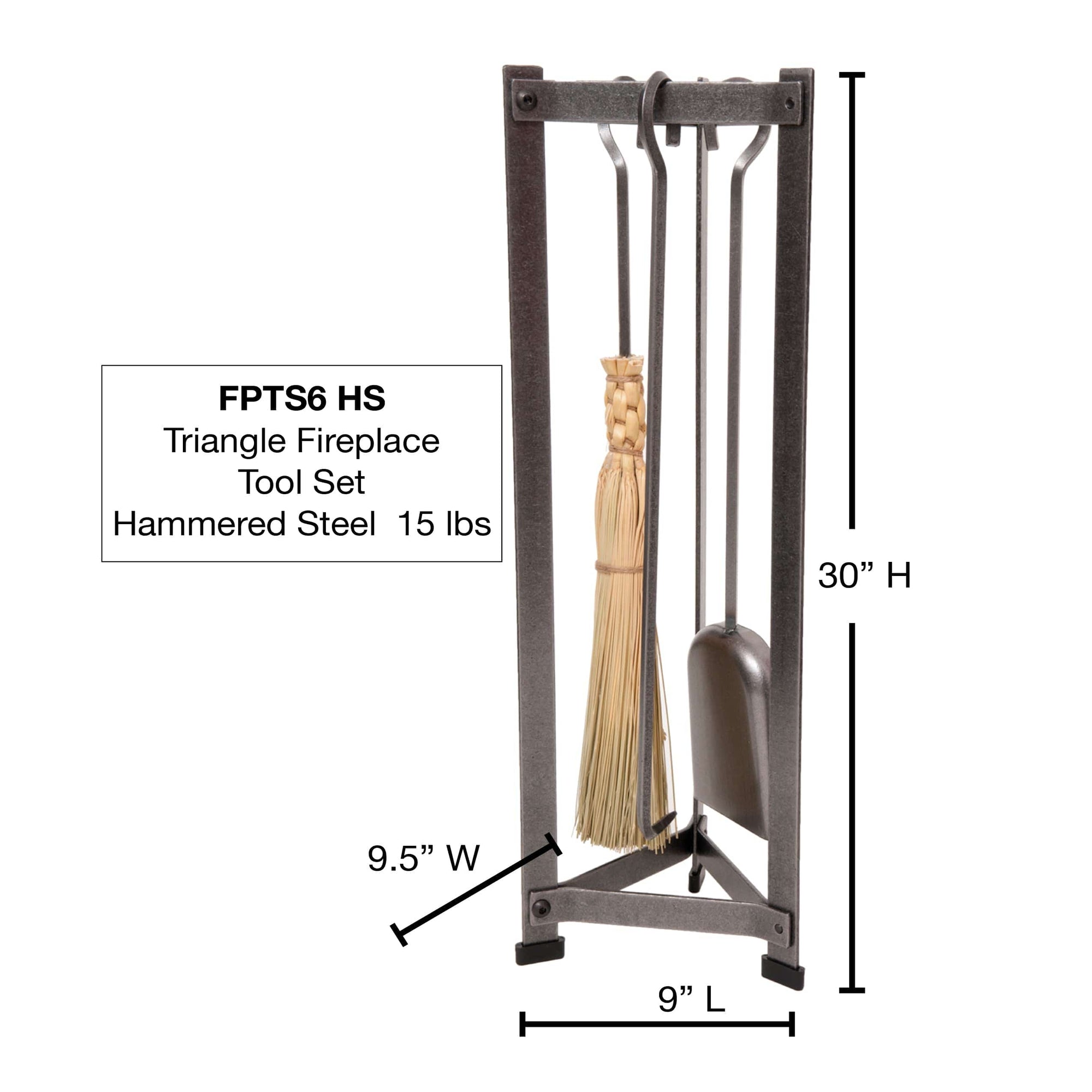 Enclume Triangle Fireplace Tool Set