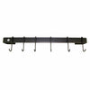 Enclume Handcrafted Wall Rack Utensil Bar w 6 Hooks, Bronze