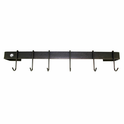 Enclume Handcrafted Wall Rack Utensil Bar w 6 Hooks, Bronze