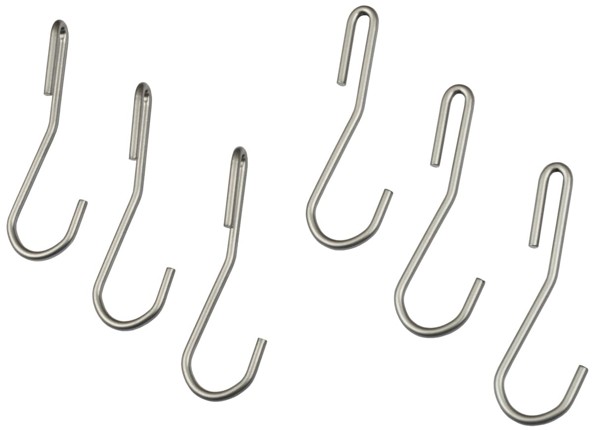 Clearance Hooks Rack It Up Pot Hooks 6 Pack Silver