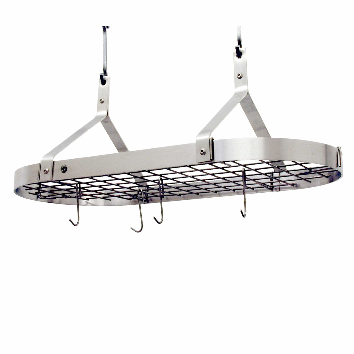 Enclume Ceiling Contemporary Ceiling Pot Rack w/ 12 Hooks in Stainless Steel