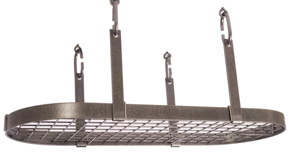 Enclume Four Point Oval Ceiling Pot Rack with 18 Hooks - Enclume Design ...