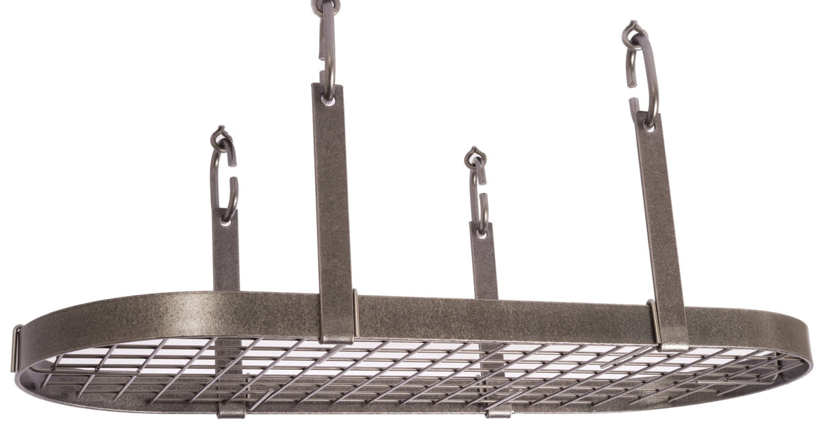 Enclume Ceiling Four Point Oval Ceiling Pot Rack w/ 18 Hooks
