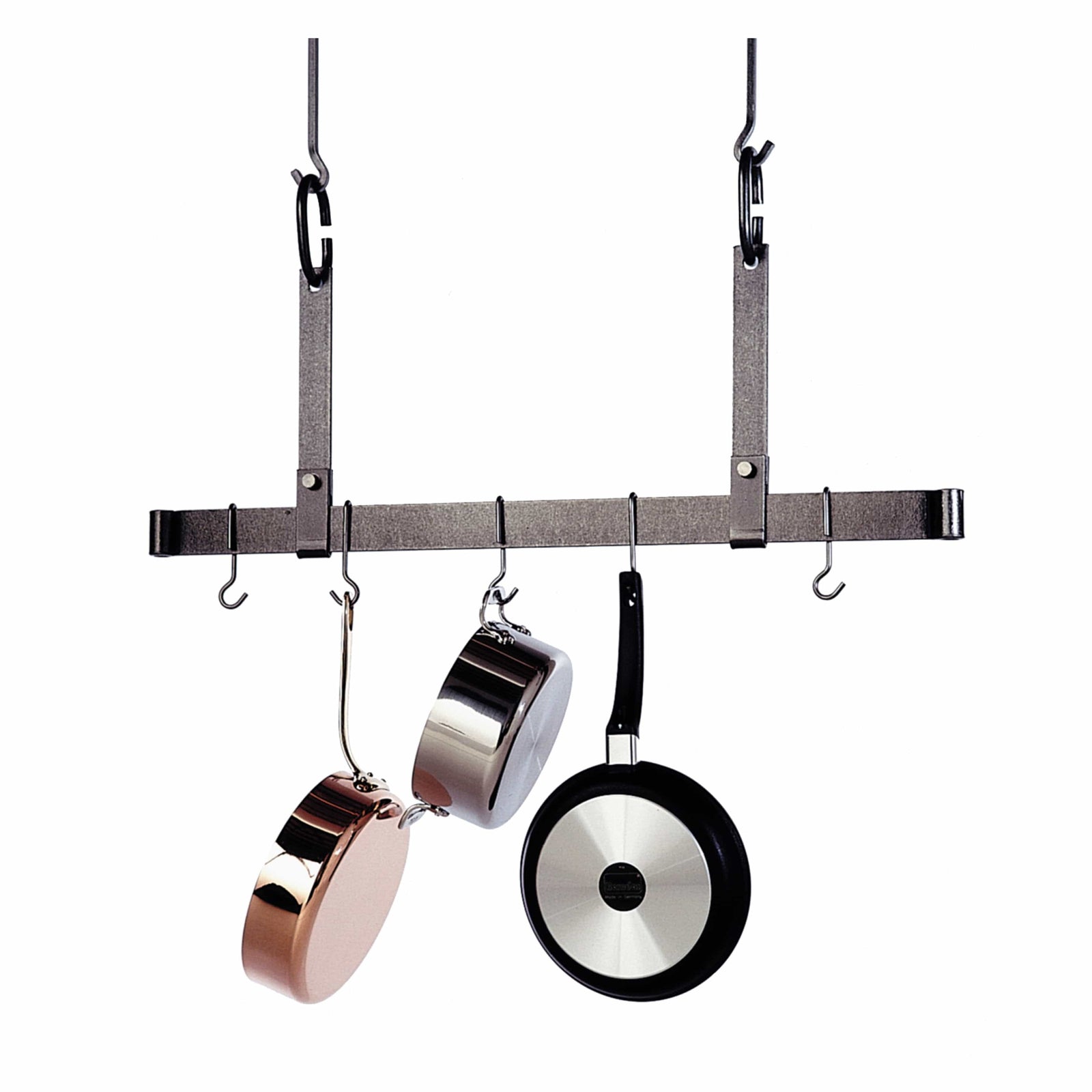 Enclume Ceiling Hammered Steel / 48" Adjustable Ceiling Bar