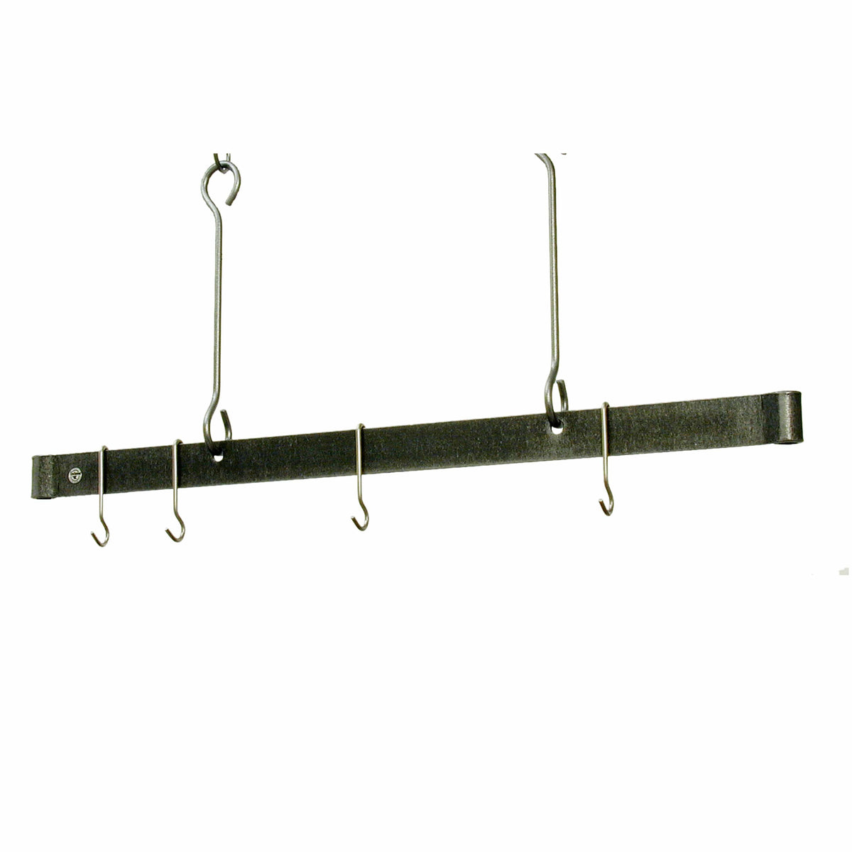 Enclume Ceiling Hammered Steel / 60" Professional Series Offset Hook Ceiling Bar (36", 48", 60")