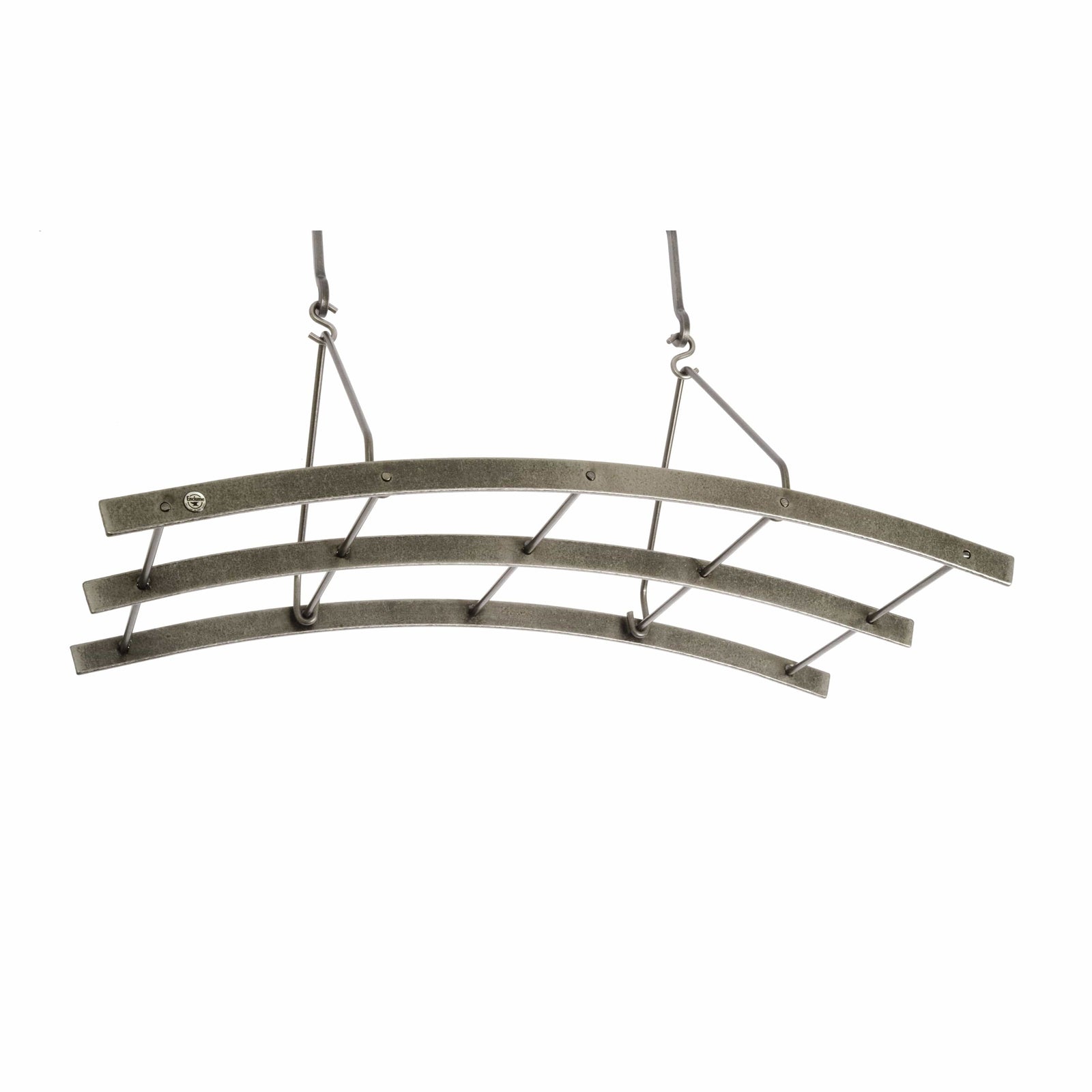 Enclume Ceiling Reversible Arch Ceiling Pot Rack in Hammered Steel