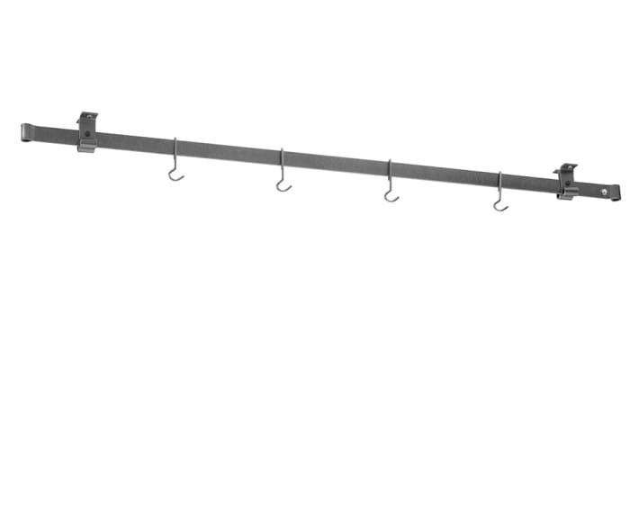 Enclume Design Products 60" / Hammered Steel Handcrafted Low Ceiling Bar in Hammered Steel, Brushed Stainless or Copper