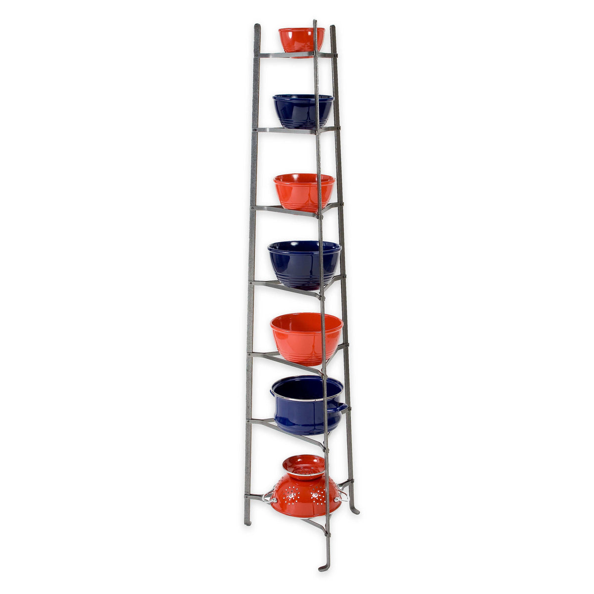 Enclume Floor 7-Tier Classic Cookware Stand Hammered Steel (Unassembled)