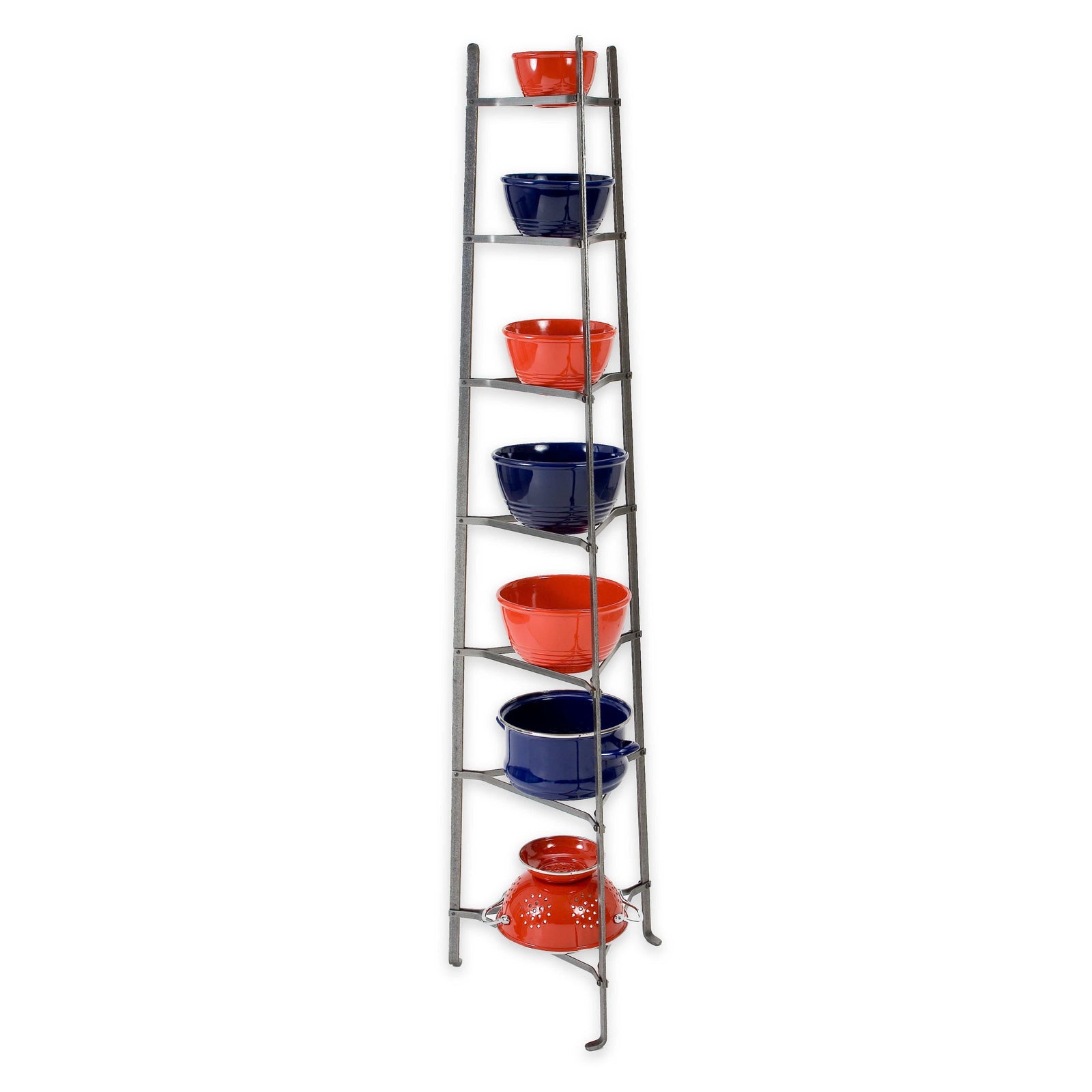 Enclume Floor 7-Tier Classic Cookware Stand Hammered Steel (Unassembled)