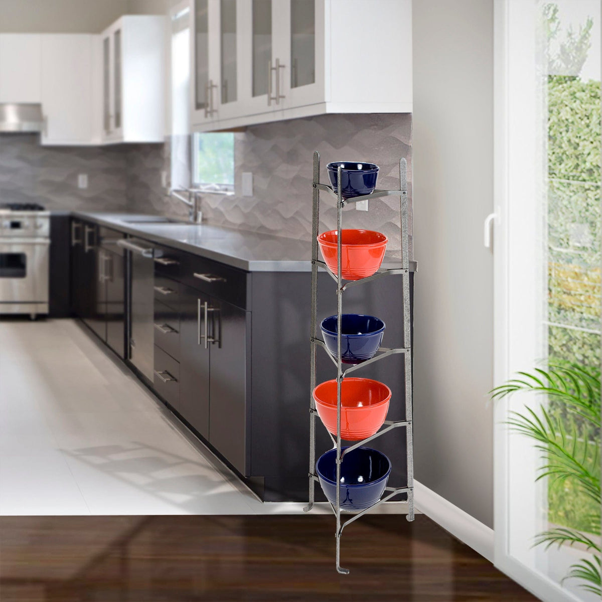 Enclume Floor Hammered Steel 5-Tier Classic Cookware Stand (Unassembled)