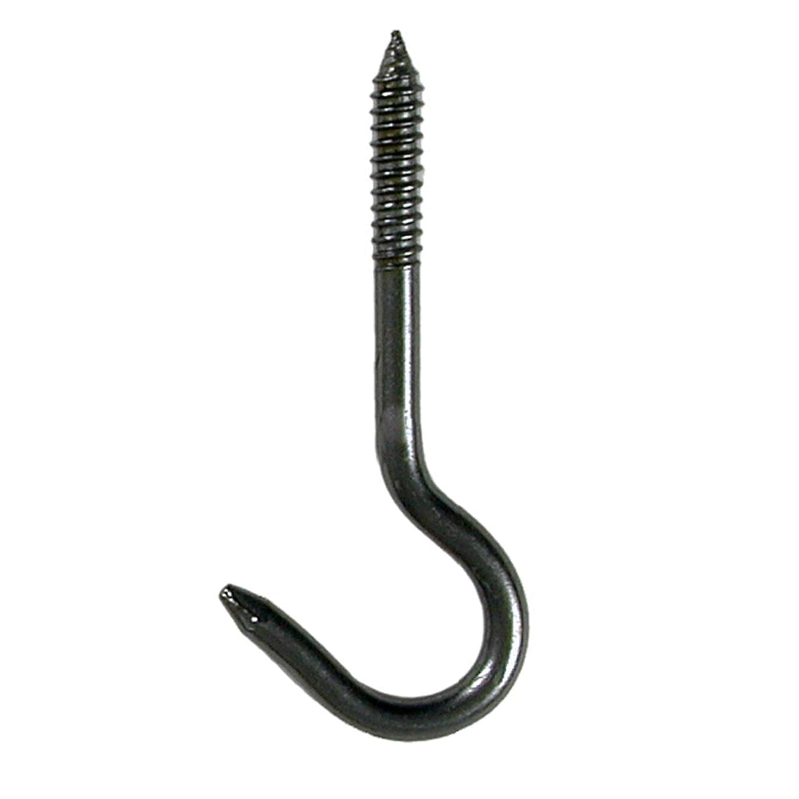 Enclume Hooks 5" Ceiling Screw Hook, Hammered Steel
