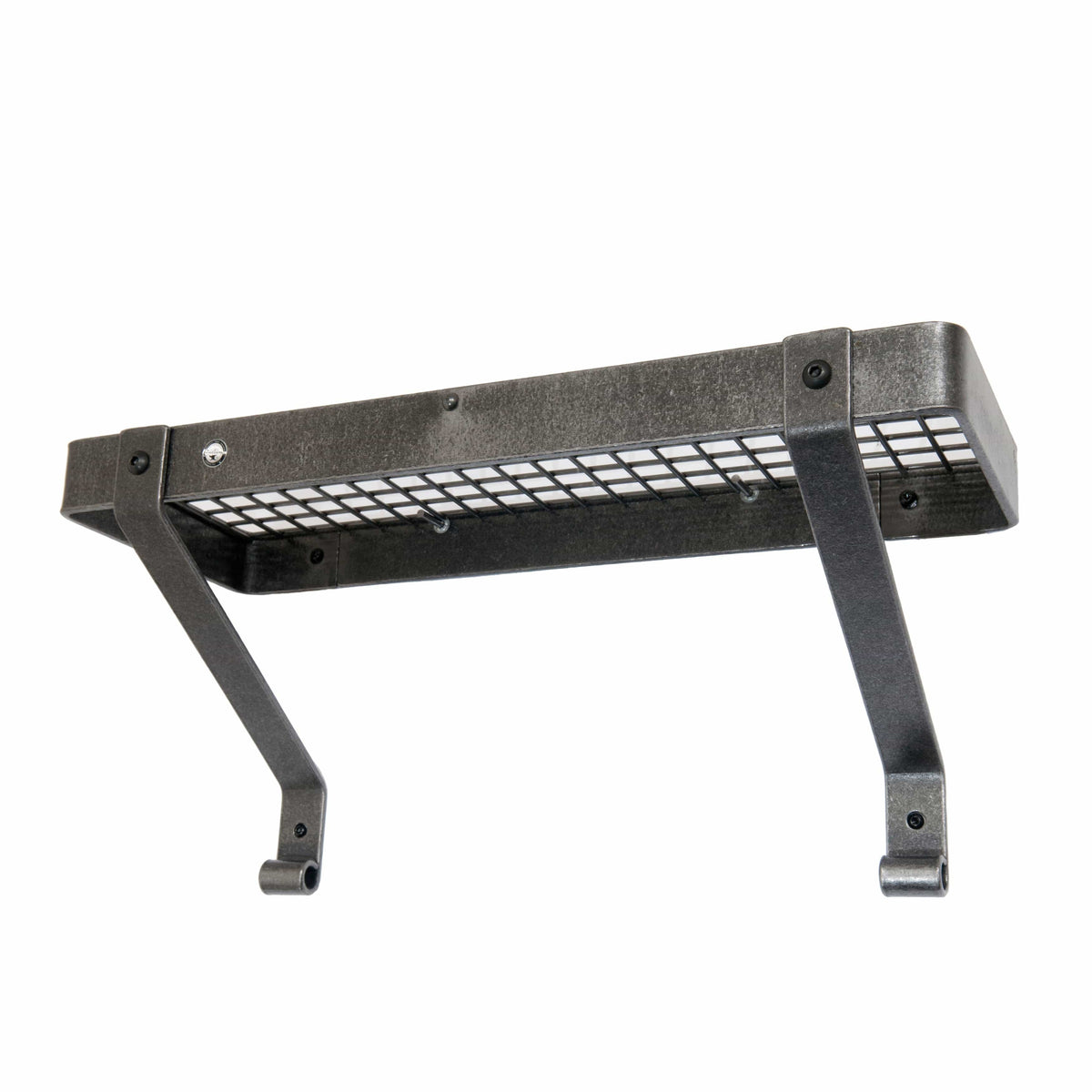 Enclume Wall 24" Gourmet Bookshelf Wall Rack w/ 12 Hooks