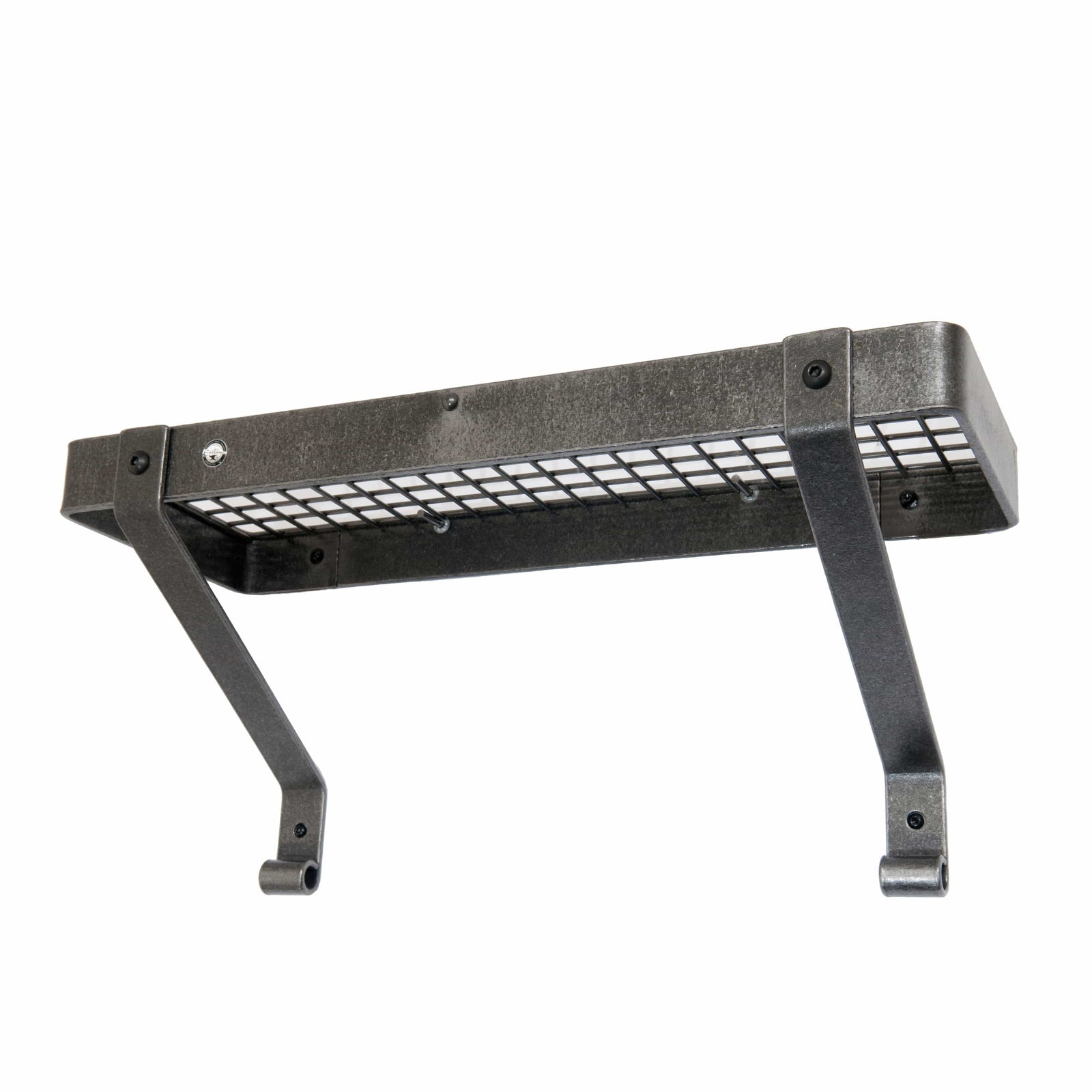 Enclume Wall 24" Gourmet Bookshelf Wall Rack w/ 12 Hooks