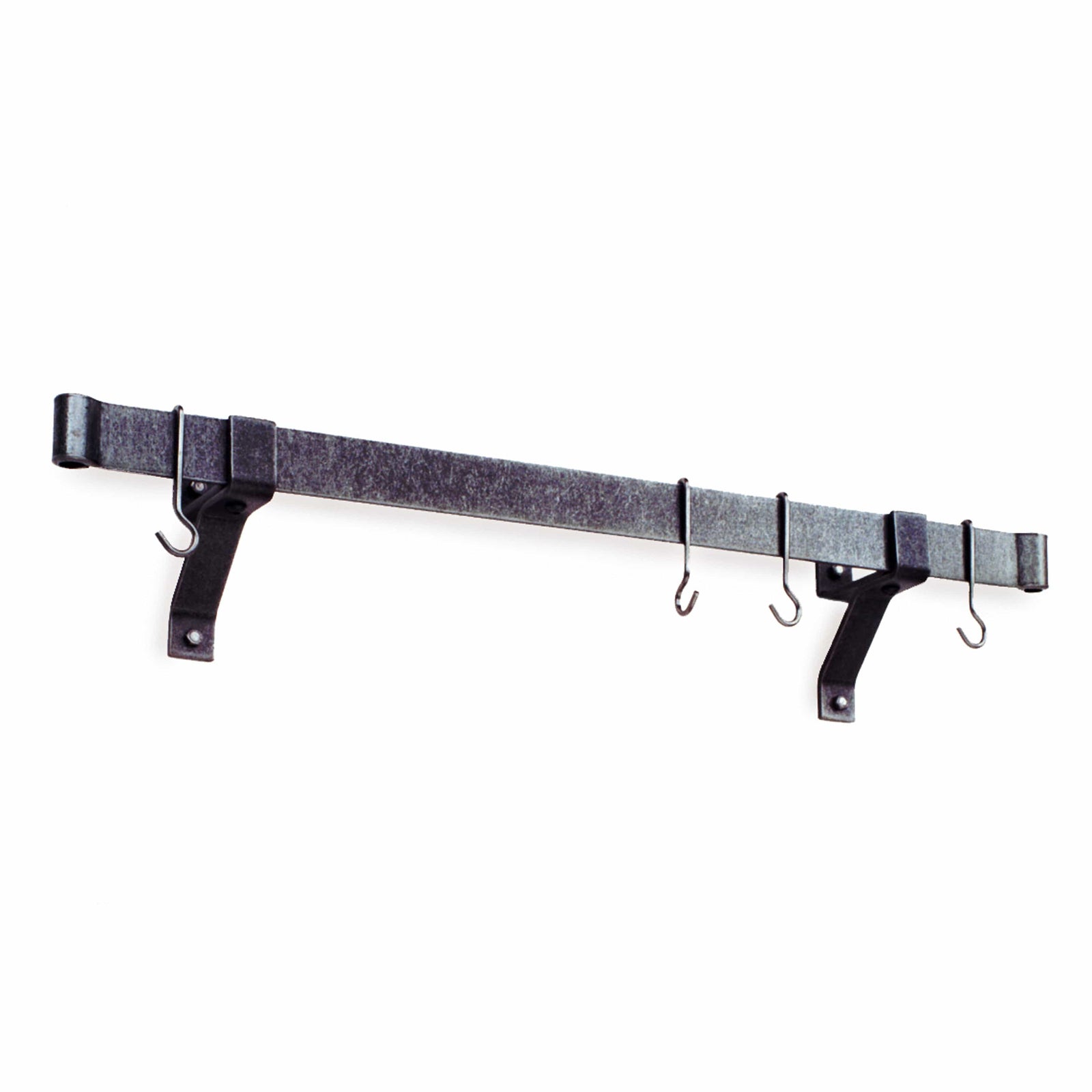 Enclume Wall/Ceiling Hammered Steel / 36" Professional Series Rolled End Bar ONLY (Requires Wall Brackets or Pot Hooks)