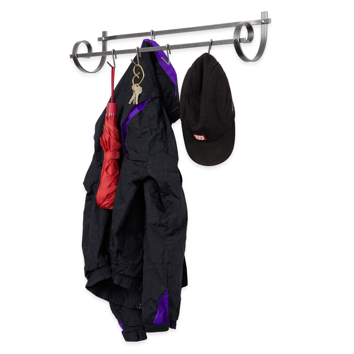 Enclume Wall Decor Utensil Wall Rack Hammered Steel