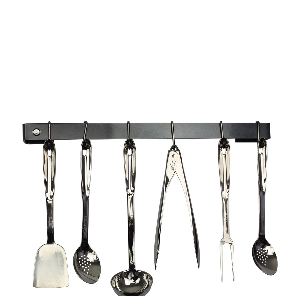 Enclume Wall Graphite Finish / 24" Handcrafted Classic Utensil Bar w 6 Hooks