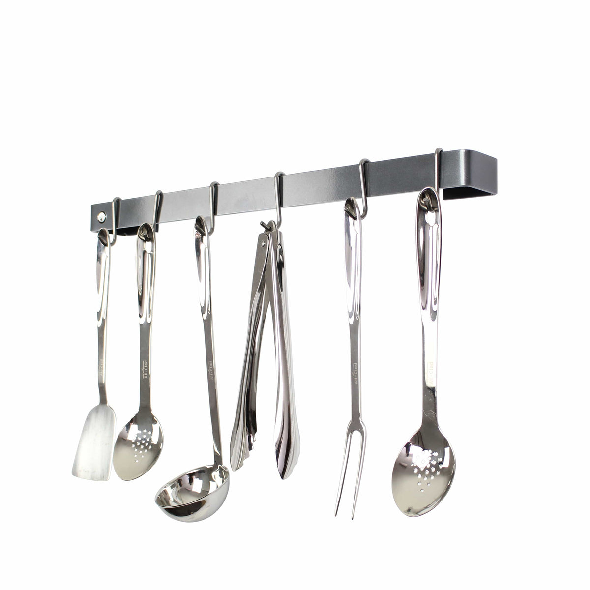 Enclume Wall Graphite Finish / 30" Handcrafted Classic Utensil Bar w 6 Hooks