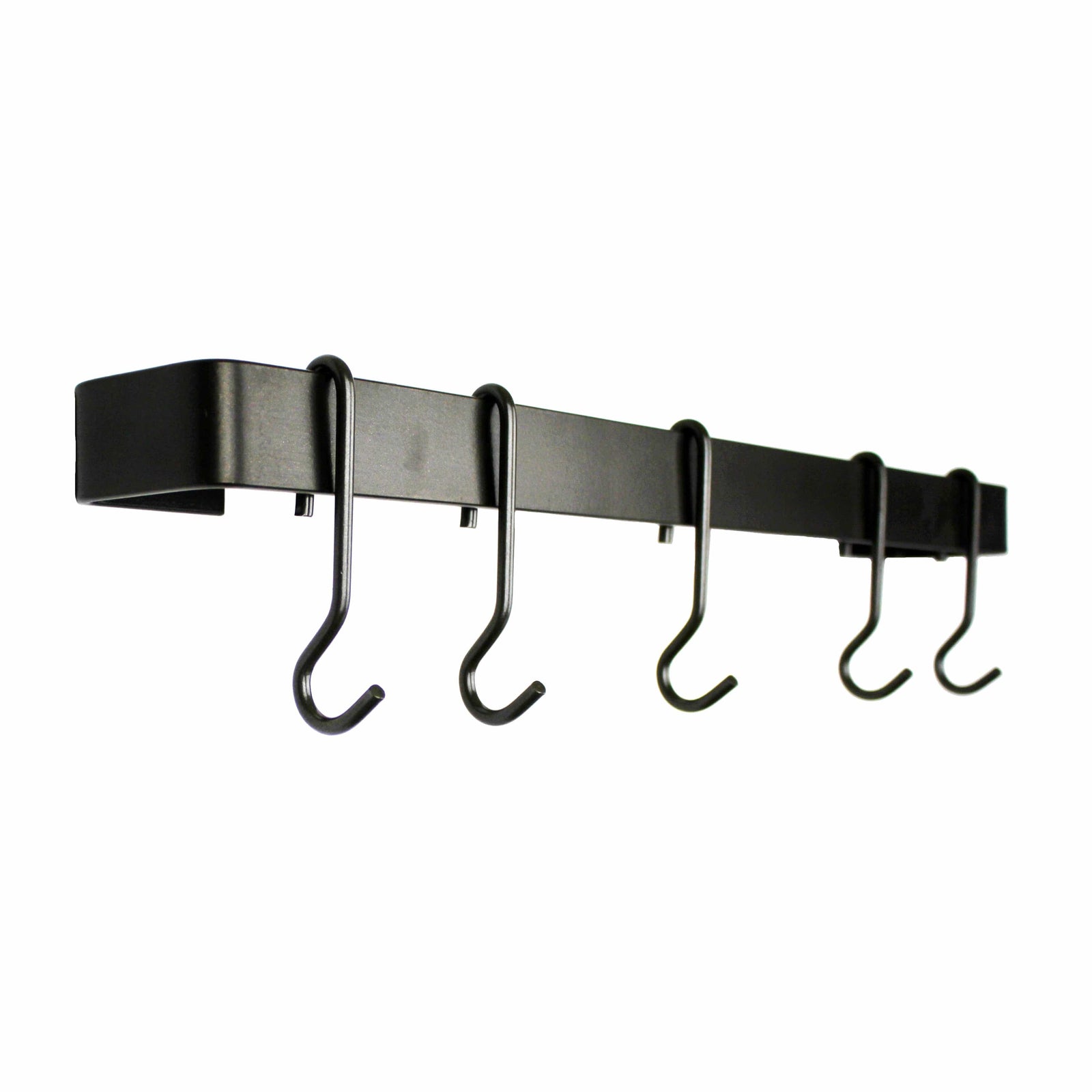 Enclume Wall Handcrafted Classic 42" Wall Rack w 12 Hooks - Black